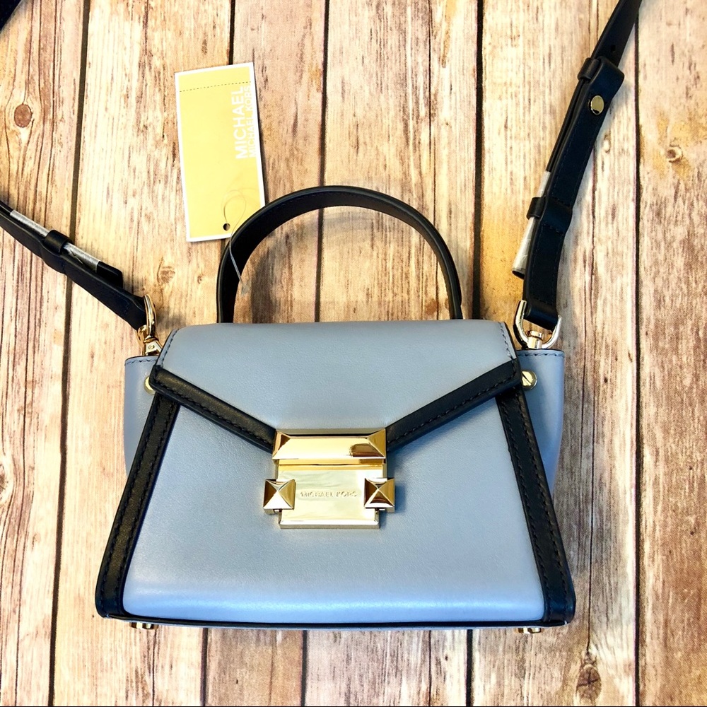 ✨SOLD✨MK Mini Whitney Leather Crossbody NWT - Blue - Picture 5 of 5